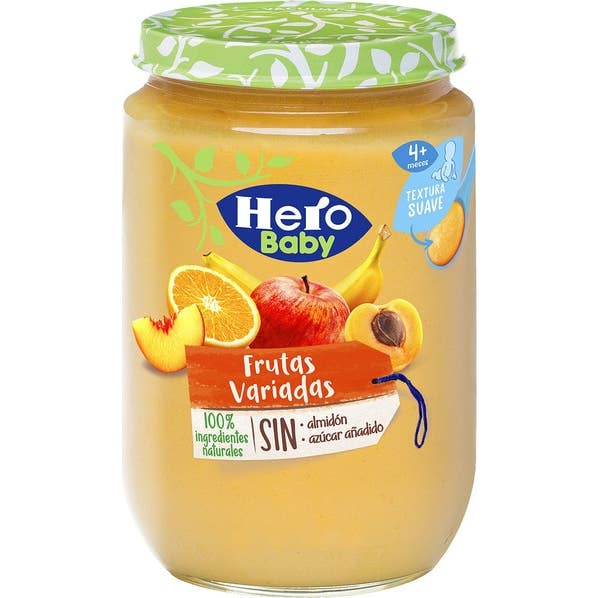 Hero Baby Frutas Variadas con Cereales Bio 190 g