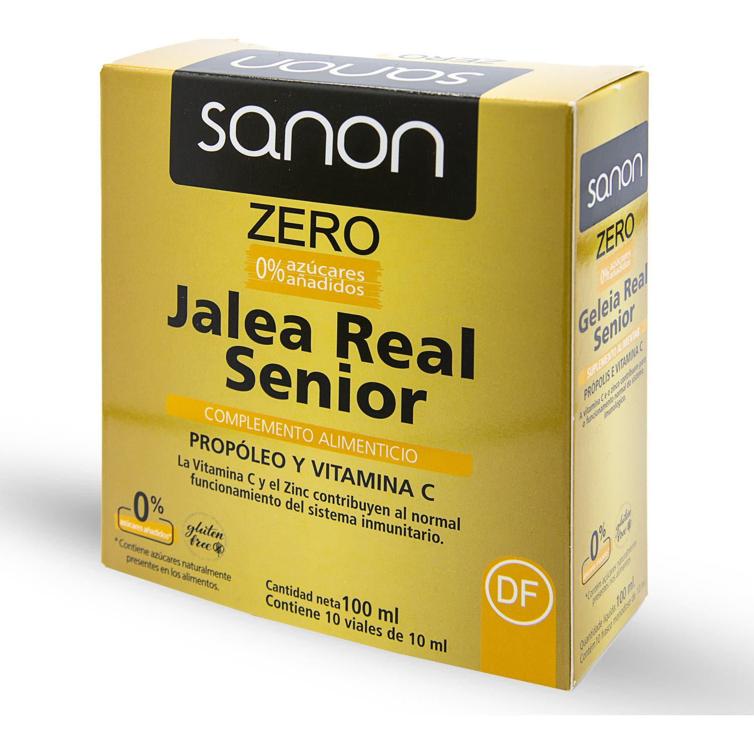 Sanon Zero Jalea Real Senior 10 Ampollas