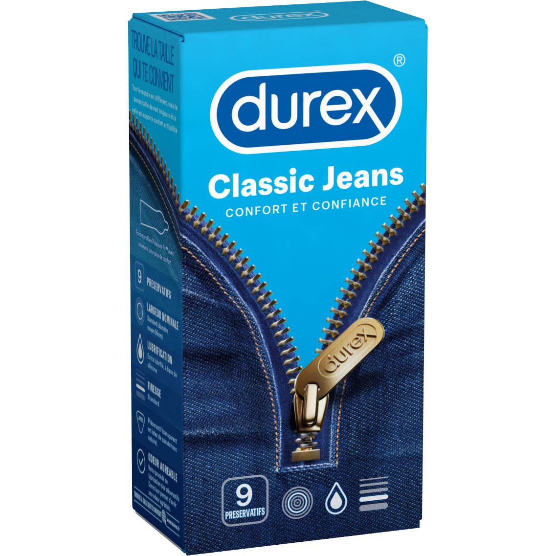Preservativo Durex Classic Jeans Caja de 9