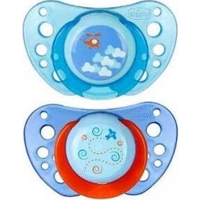 Chicco Chupete Physio Air Caucho Azul 6-16 M 2 uds