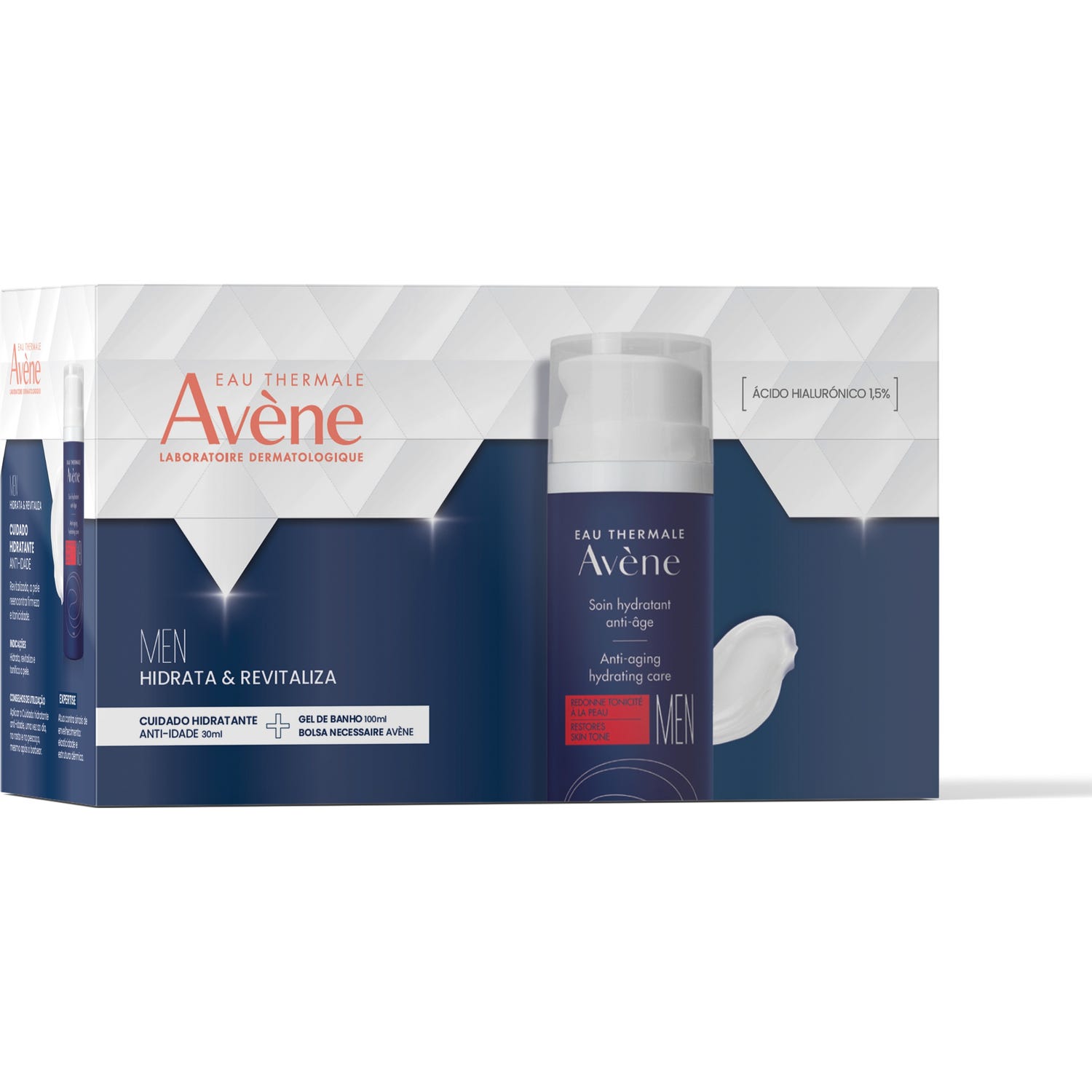 Avène Pack Men Cuidado Hidratante Anti-Edad 30ml + Gel 100ml