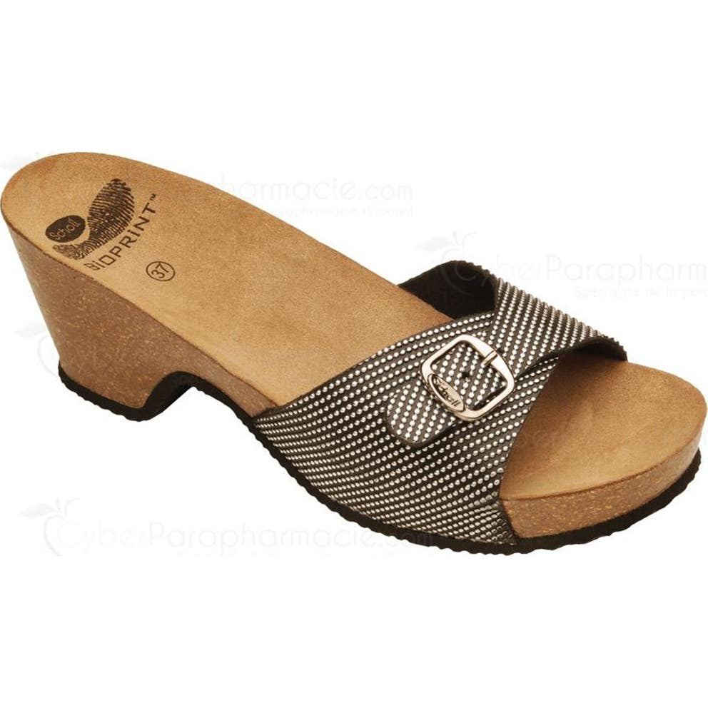 Scholl Sandalia Kabe Beige Pitón Talla 37 1par