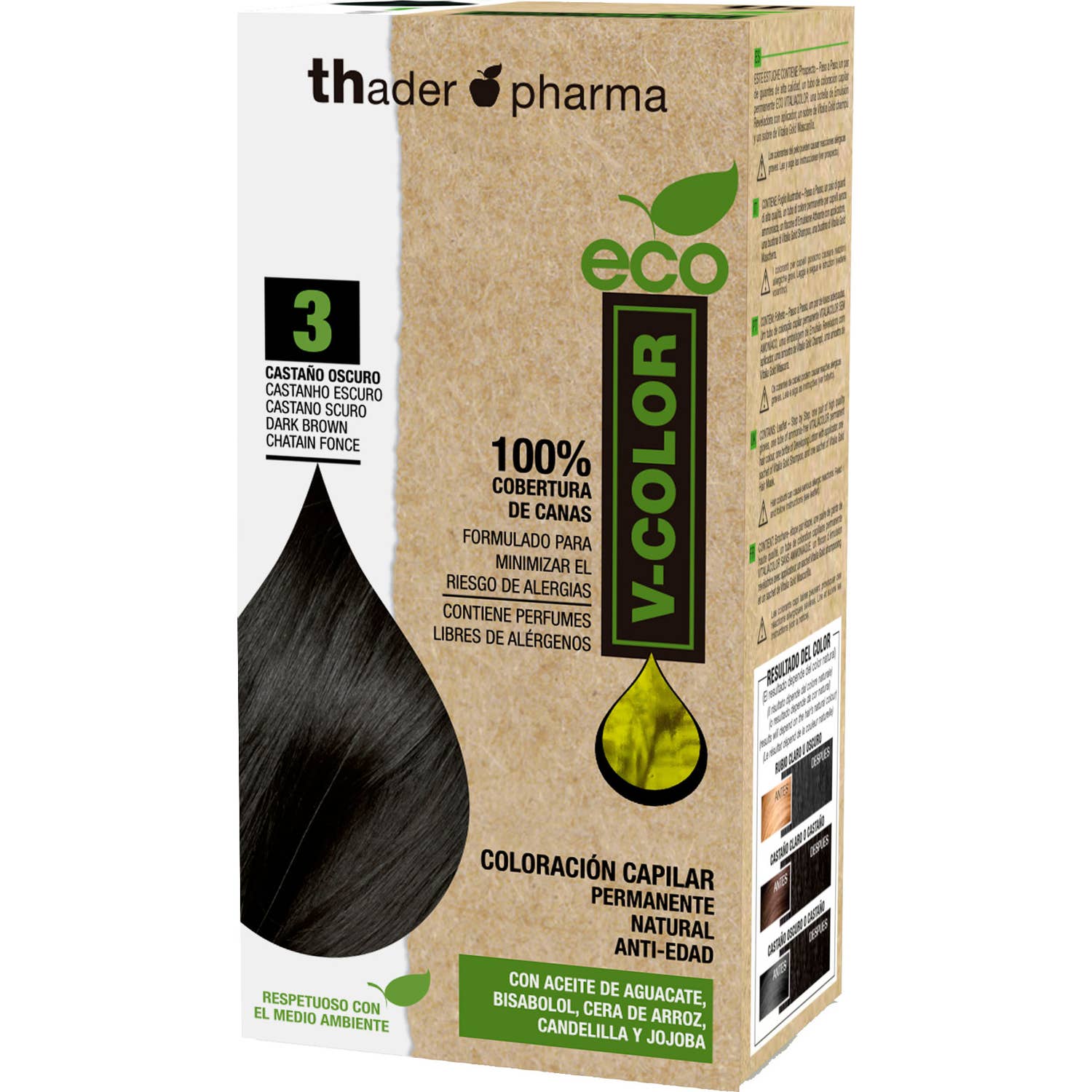 Thader Pharma Kit Tinte Eco Nº3 Castaño Oscuro