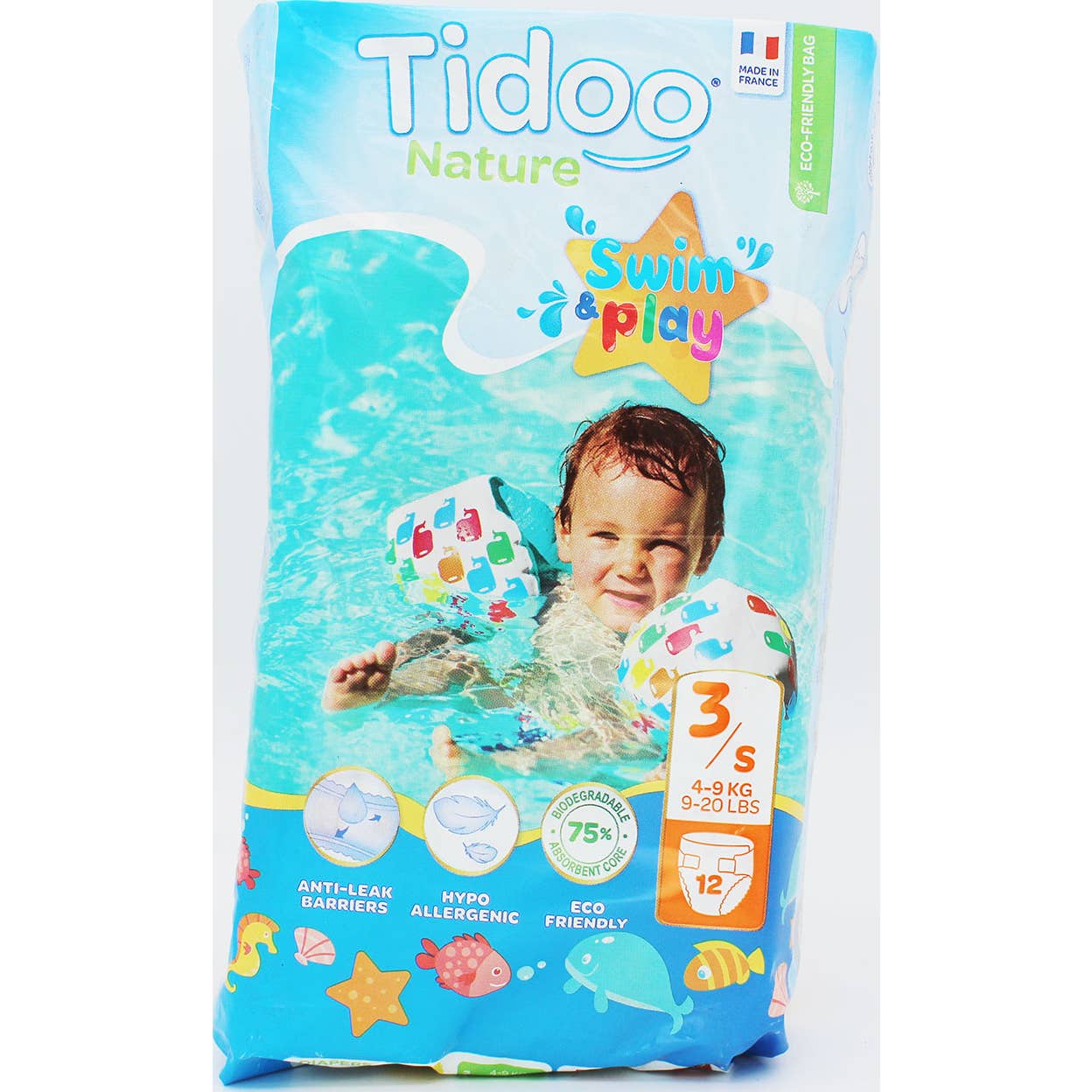 Tidoo Swimming Nappies T3S 4/9kg 12uds