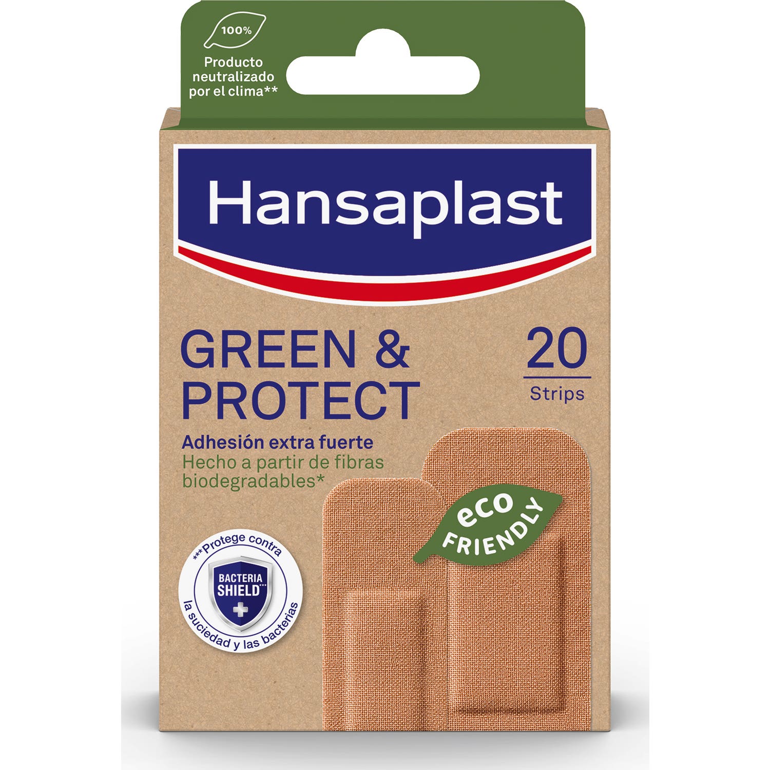 Hansaplast Green & Protect Apósitos 2 Tamaños 20uds