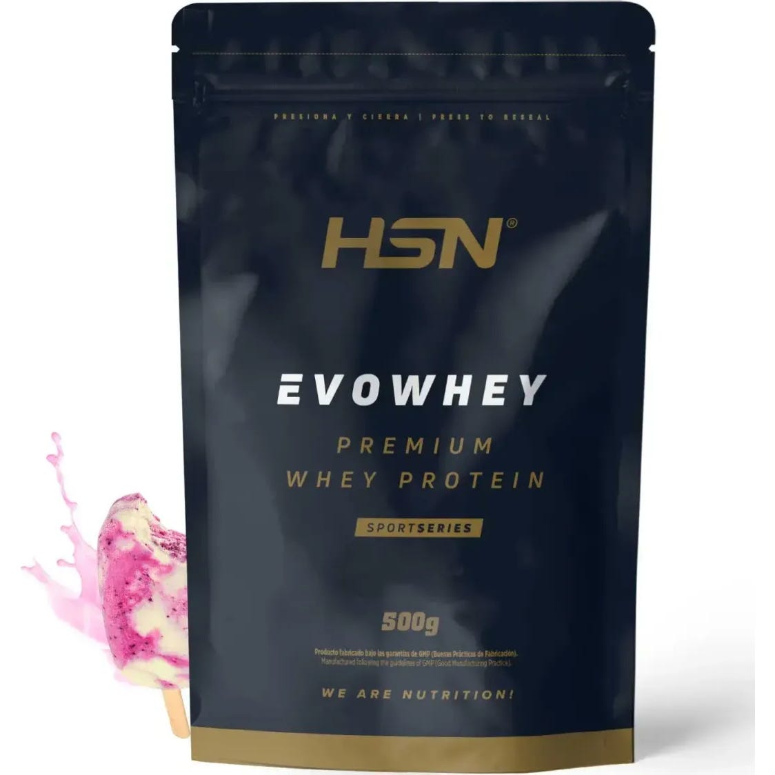 HSN Evowhey Protein Helado de Vainilla y Frambuesas 500g