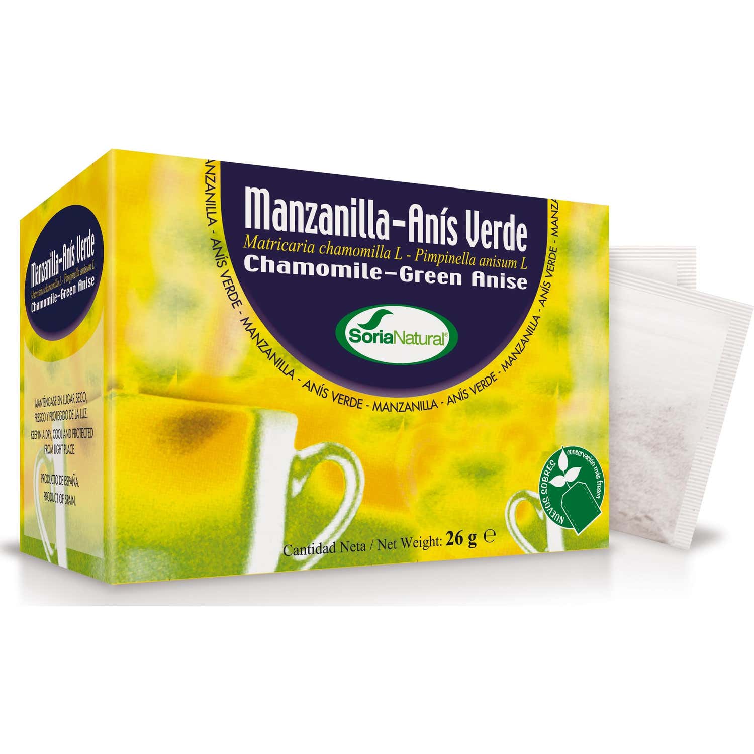 Soria Natural Manzanilla con Anís Infusión 20 filtros