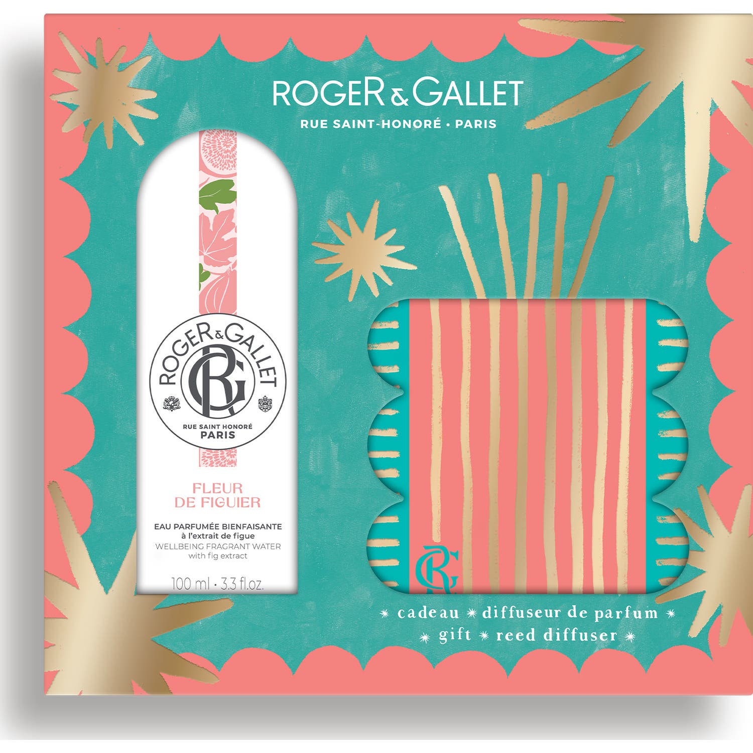 Roger & Gallet Flor de Higuera Cofre Agua Perfumada + Difusor | Natural Doctor