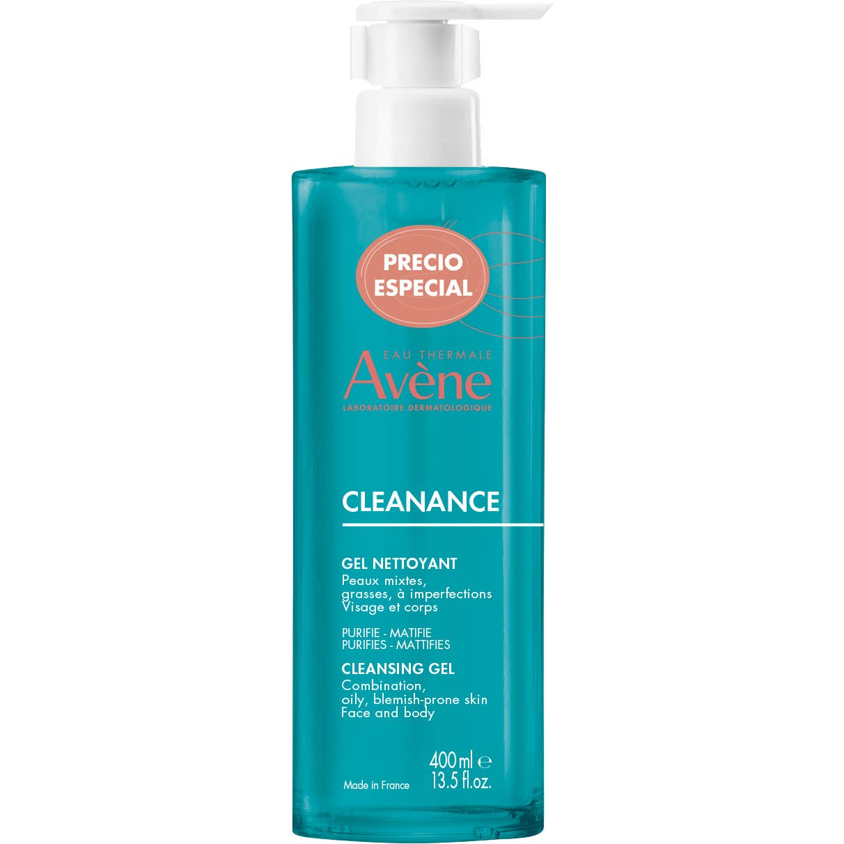 Avène Cleanance Gel Limpiador Acné Piel Grasa 400 ml