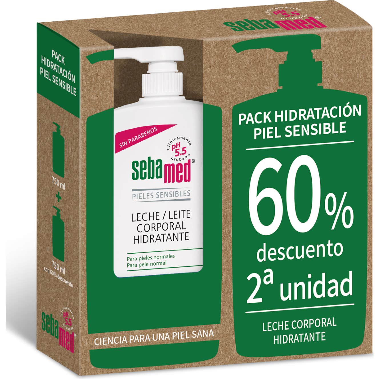 Sebamed Leche Corporal Pieles Normales y Sensibles 2x750ml