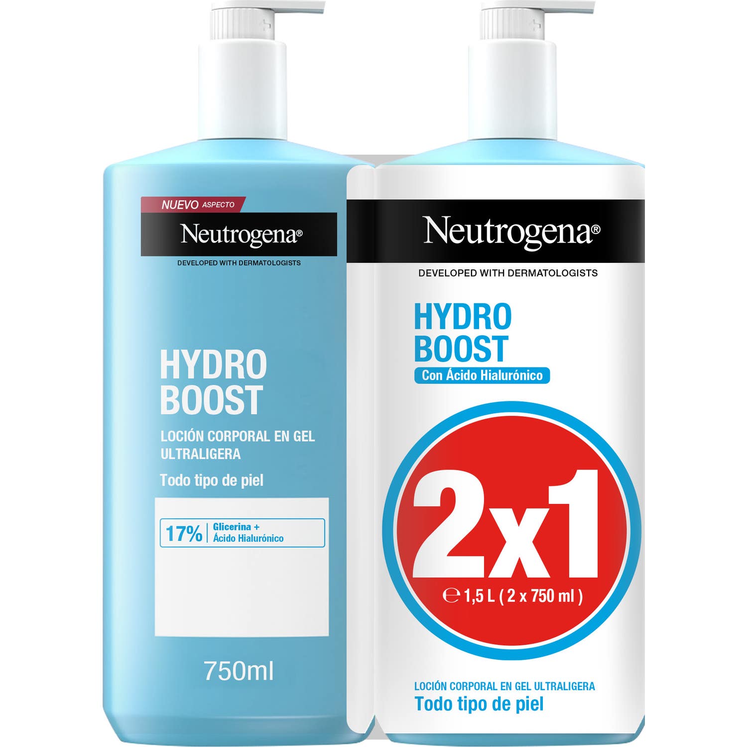 Neutrogena® Hydro Boost Loción Corporal en Gel 2x750ml