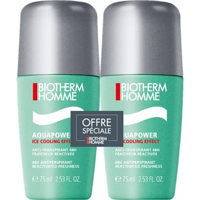 Biotherm Homme Aquapower Anti-Transpirante 48H 2x75ml