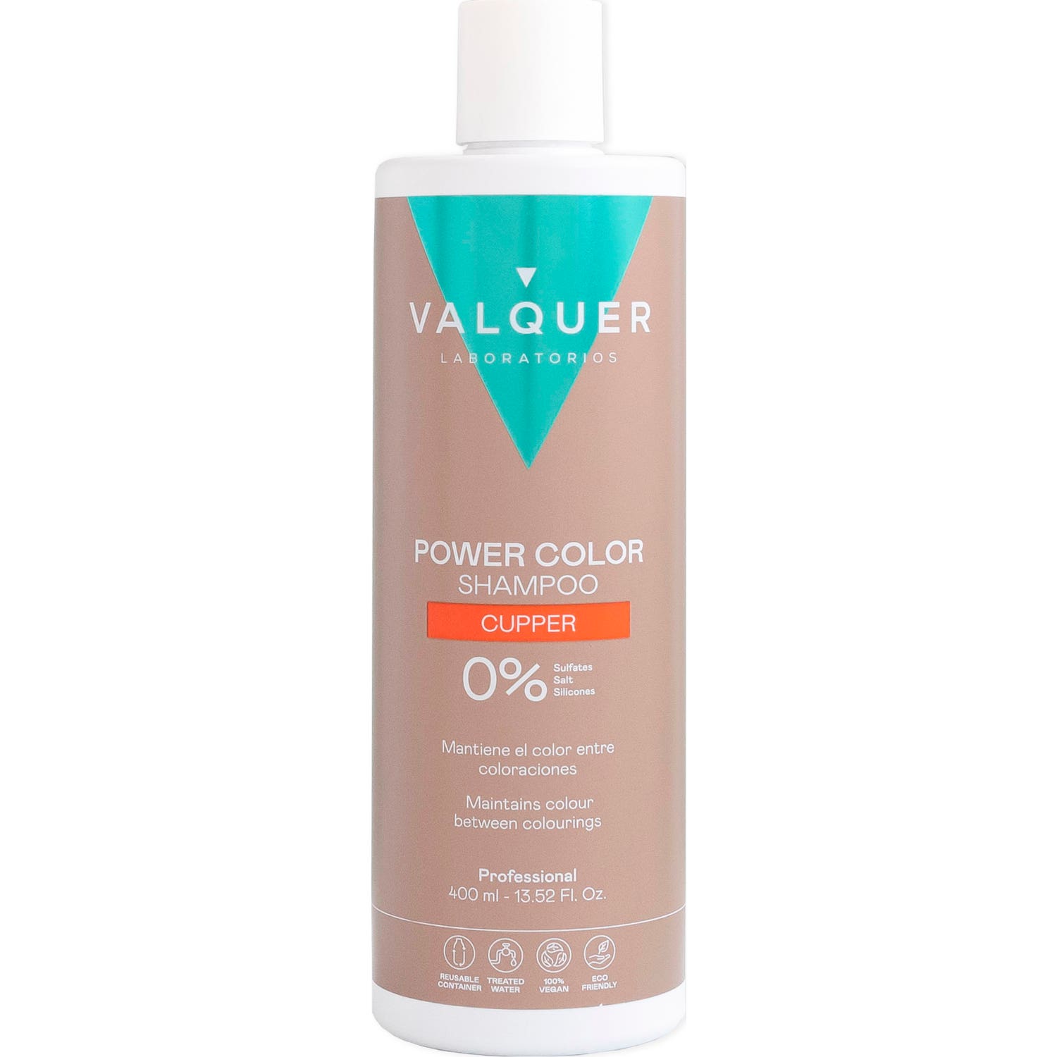 Valquer Champu Power Color Cobre 400 Ml