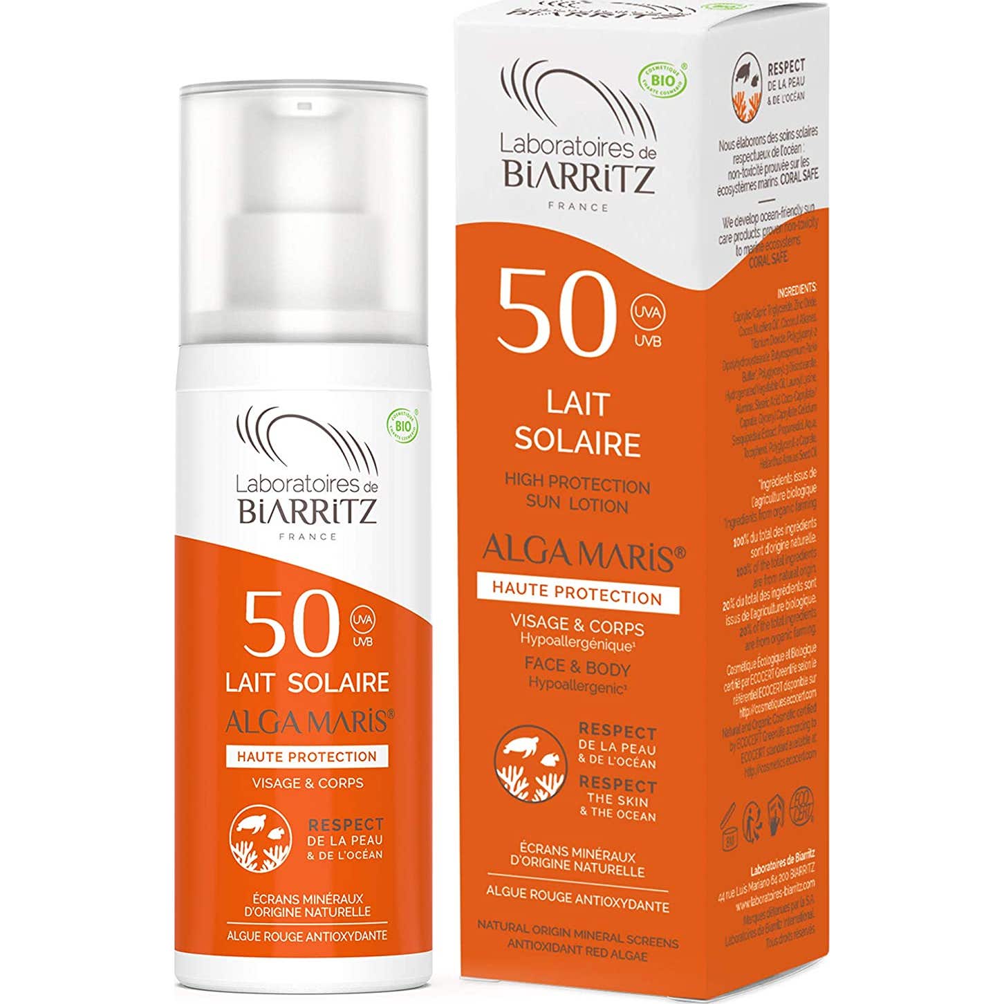 Algamaris - Leche Solar Ecológica Certificada SPF50