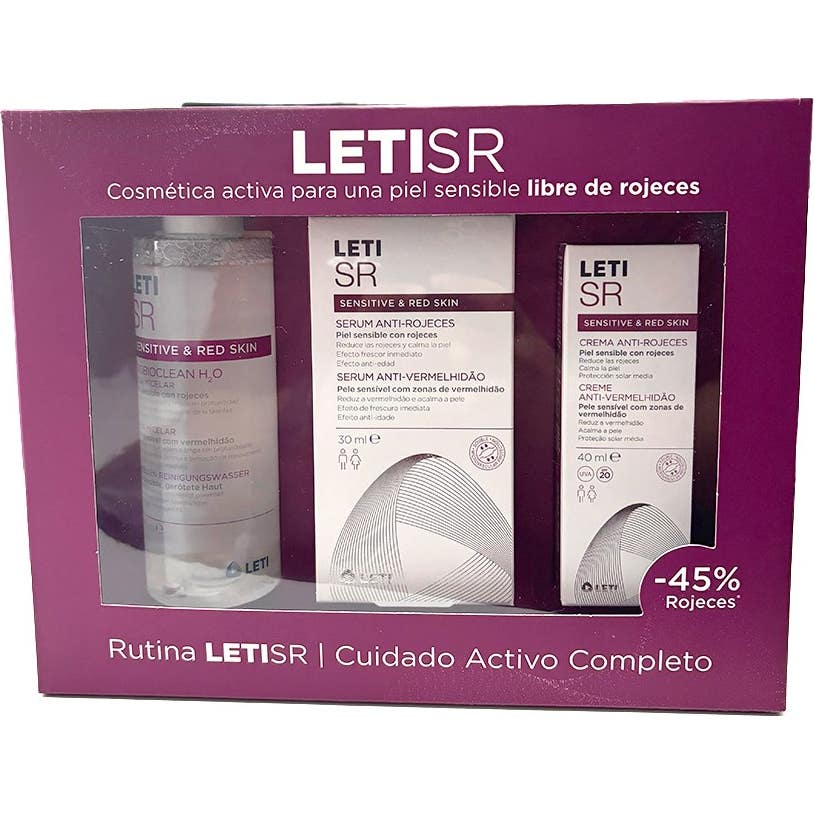 Leti Sr Cofre Antirojeces Sérum + Crema + Agua Micelar