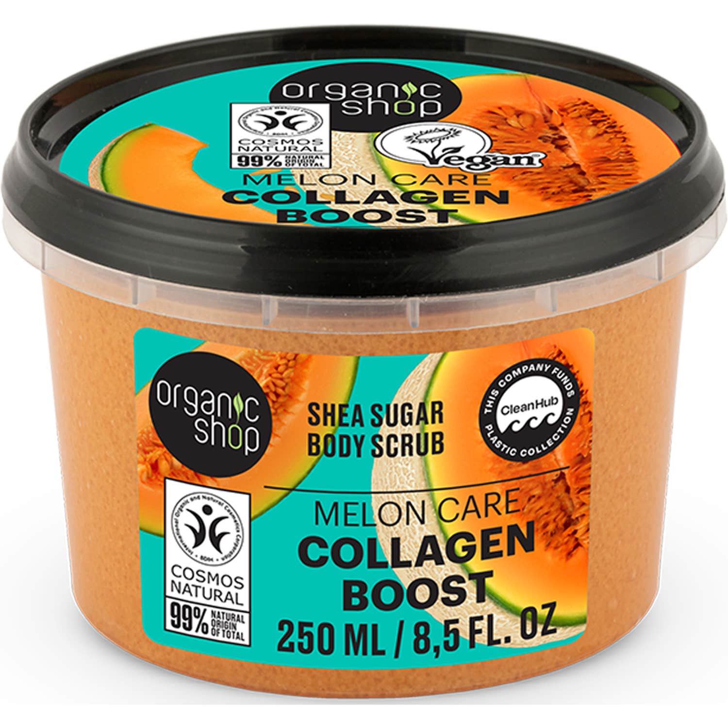 Organic Shop Melon Care Collagen Boost Body Scrub 250ml