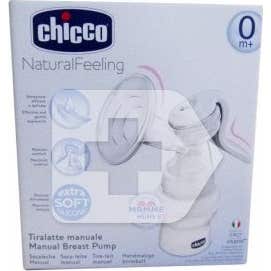 Chicco® sacaleches Natural Feeling Manual 0m+ con tetina de silicona 1ud