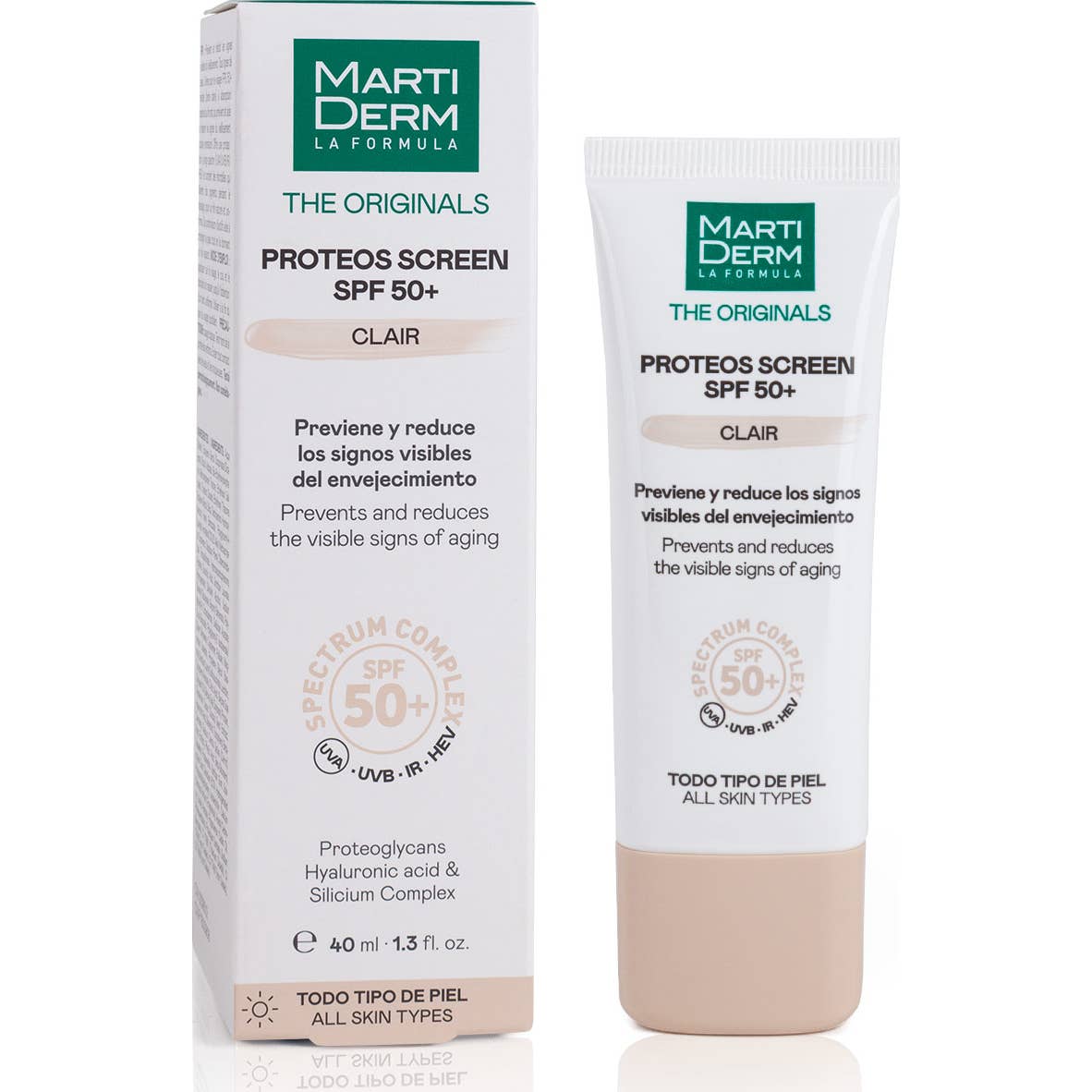 Martiderm Proteos Screen SPF50+ Clair 40 ml