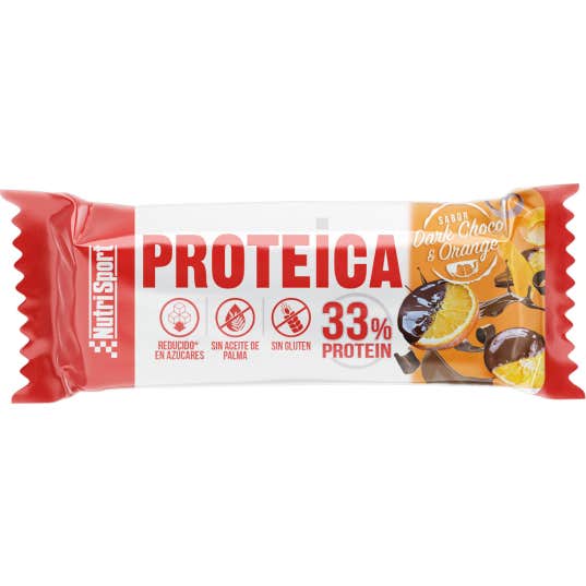 Nutrisport Protein Bar Dark Chocolate & Orange Bio 44g