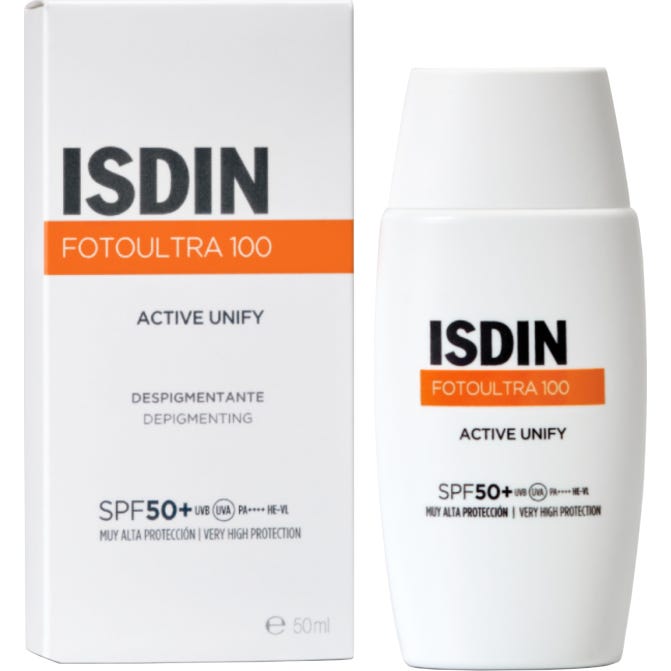 Isdin Fotoultra 100 Active Unify Sem Cor Spf50+ 50ml