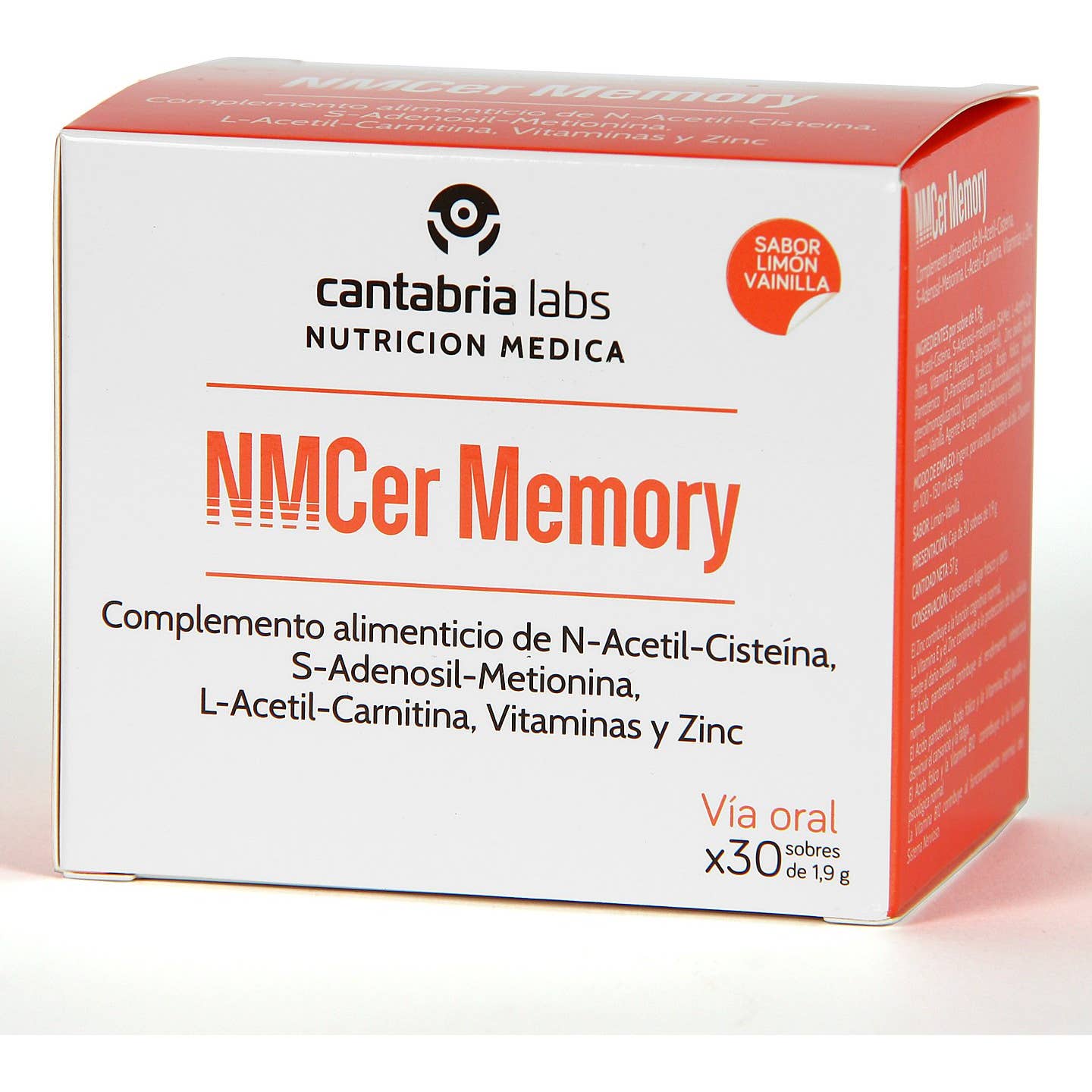 Nutrición Médica NMcer Memory Sabor Limón y Vainilla 30uds