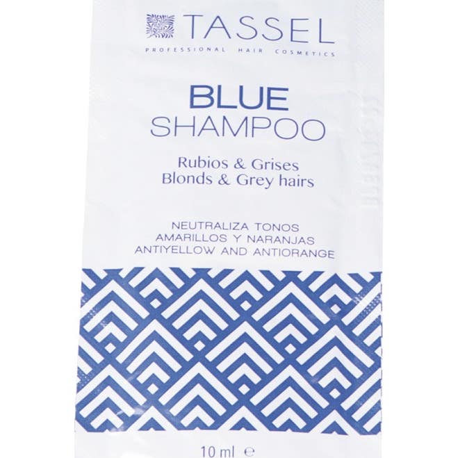 Tassel Blue Shampoo Cabellos Rubios Grises 10 ml