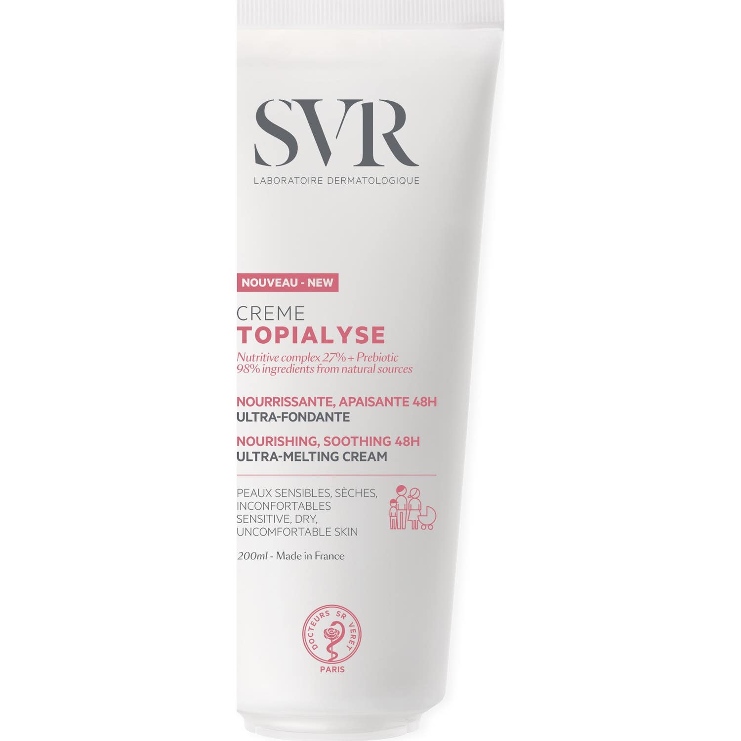 SVR Topialyse Crema Nutritiva Calmante 48h 200ml