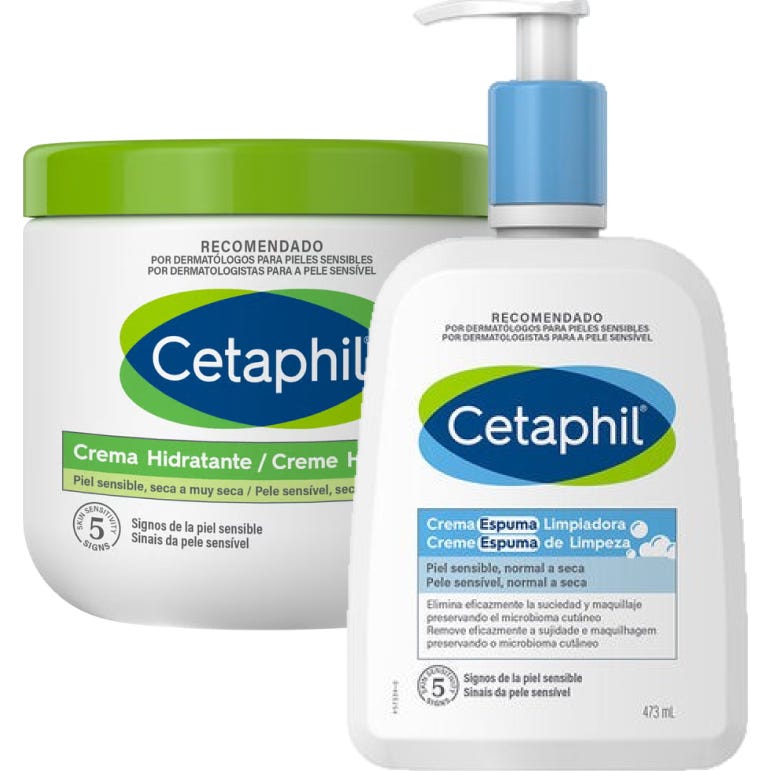 Cetaphil Pack Crema Hidratante 453g + Loción Limpiadora 473ml