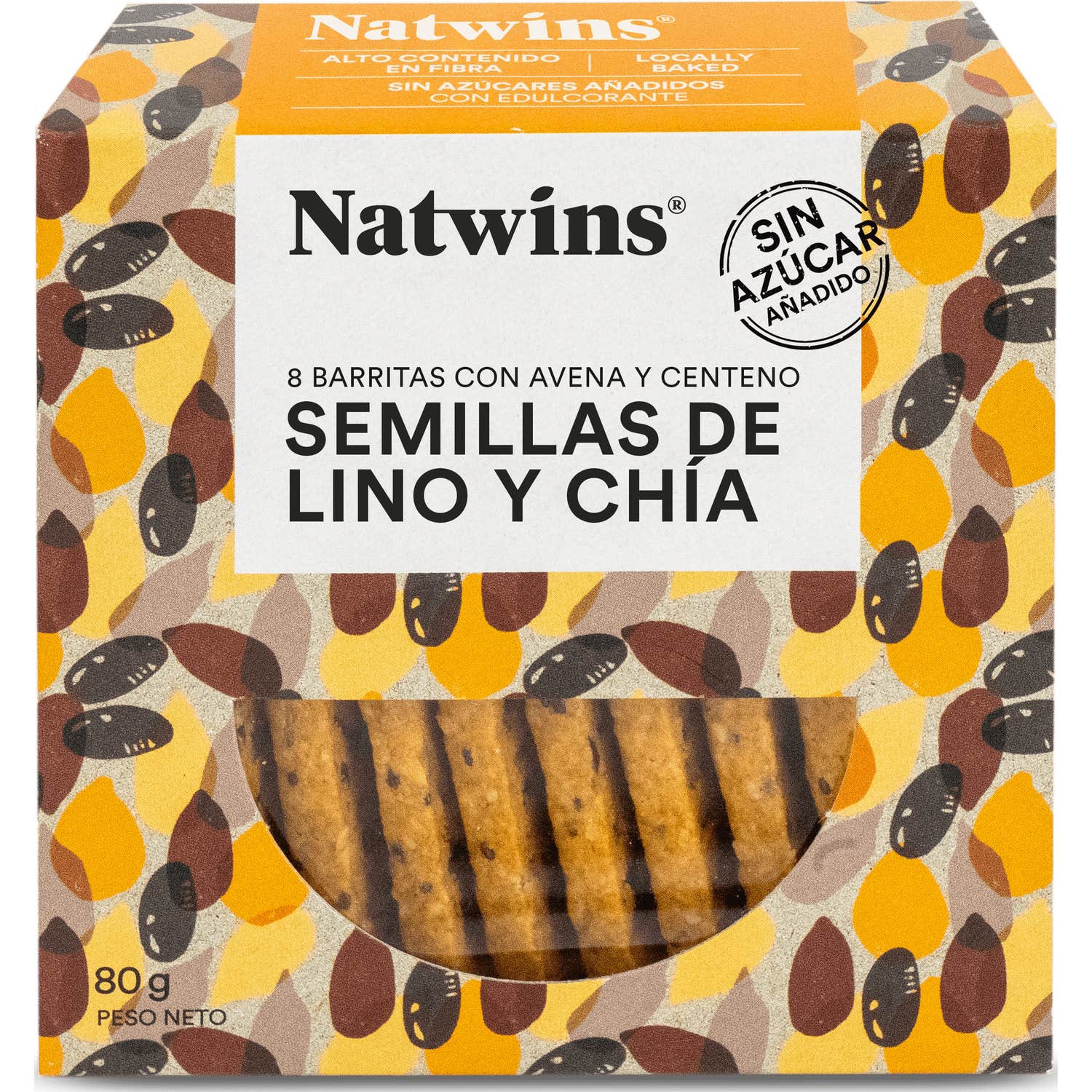 Natwins Barritas de 5 Semillas Bio 80g