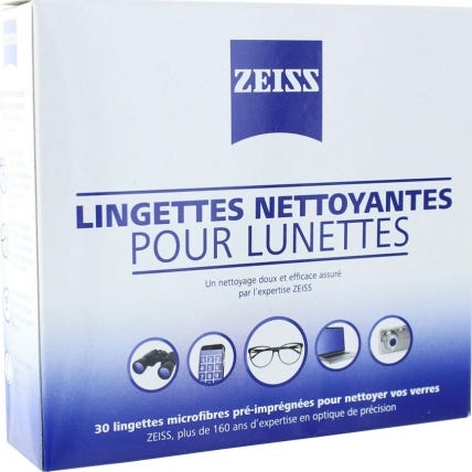 Limpiador de gafas Zeiss Ling 30 bolsas