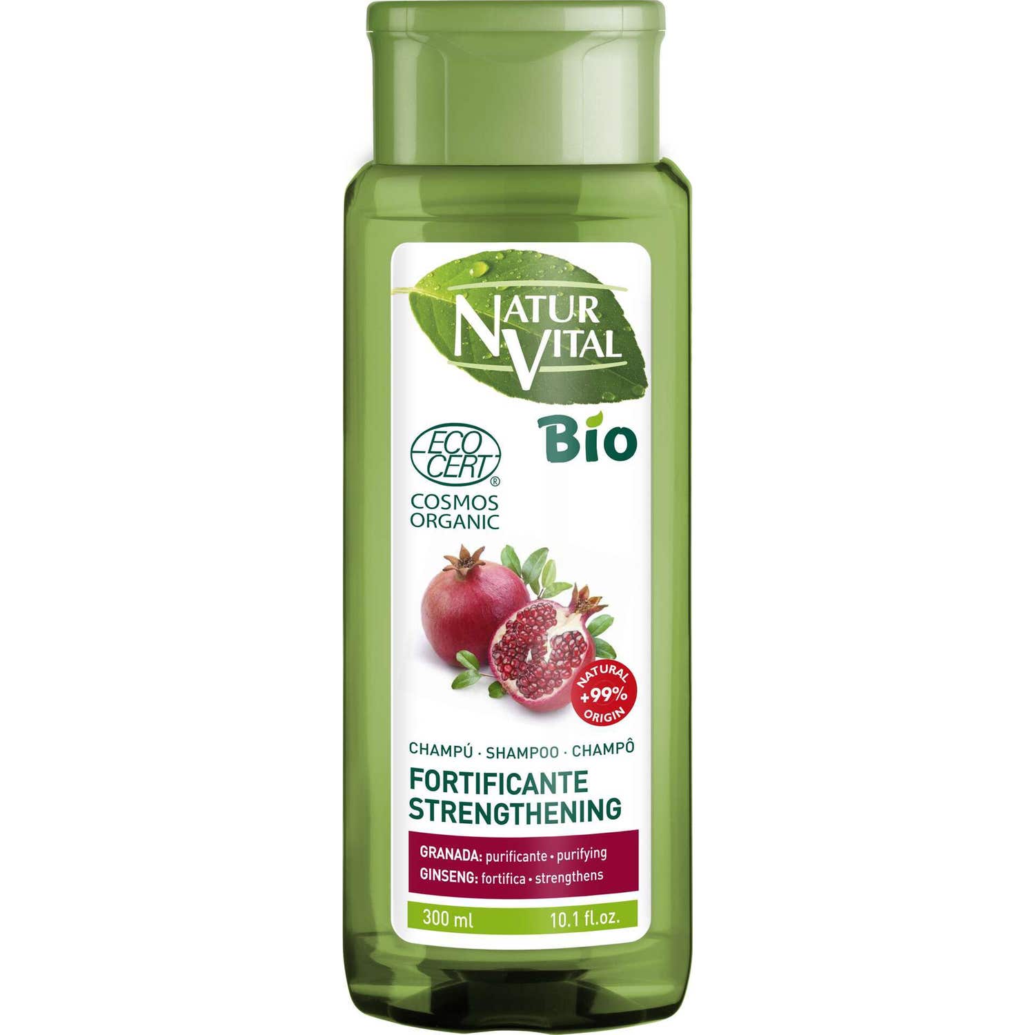 NaturVital Champú Bio Ecocert Fortificante 300ml