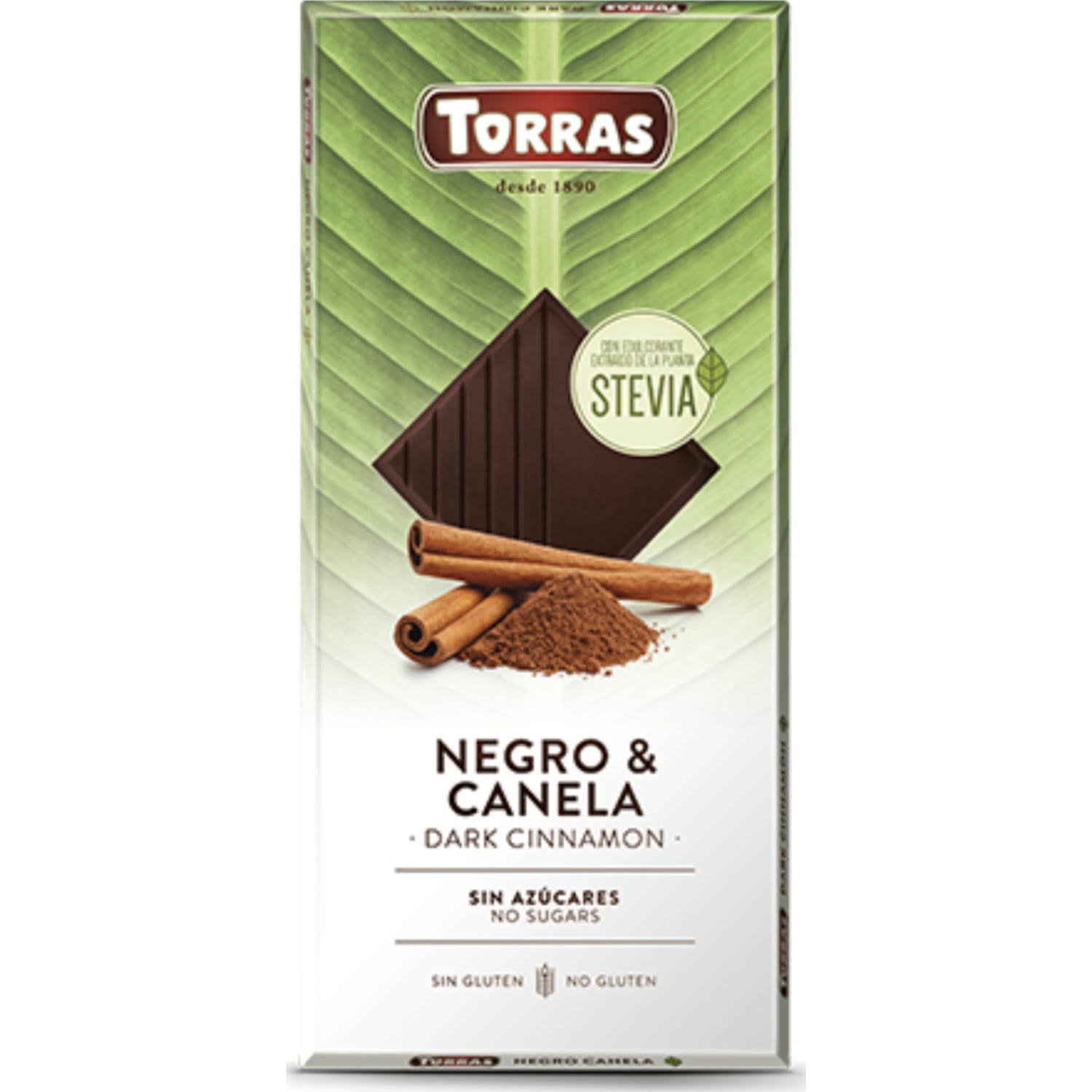 Torras Chocolate Negro Canela Stevia