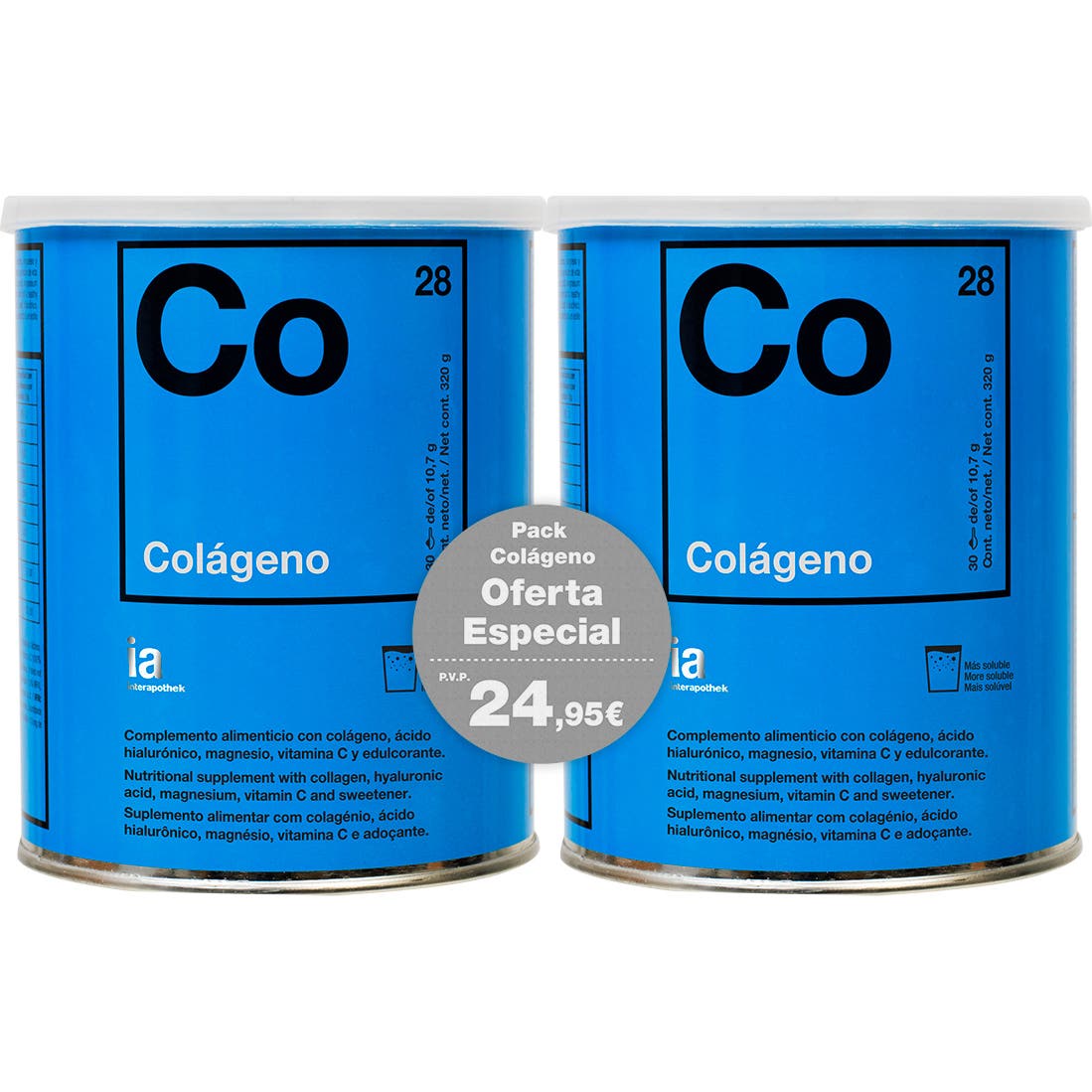 Interapothek Colágeno 2x320g