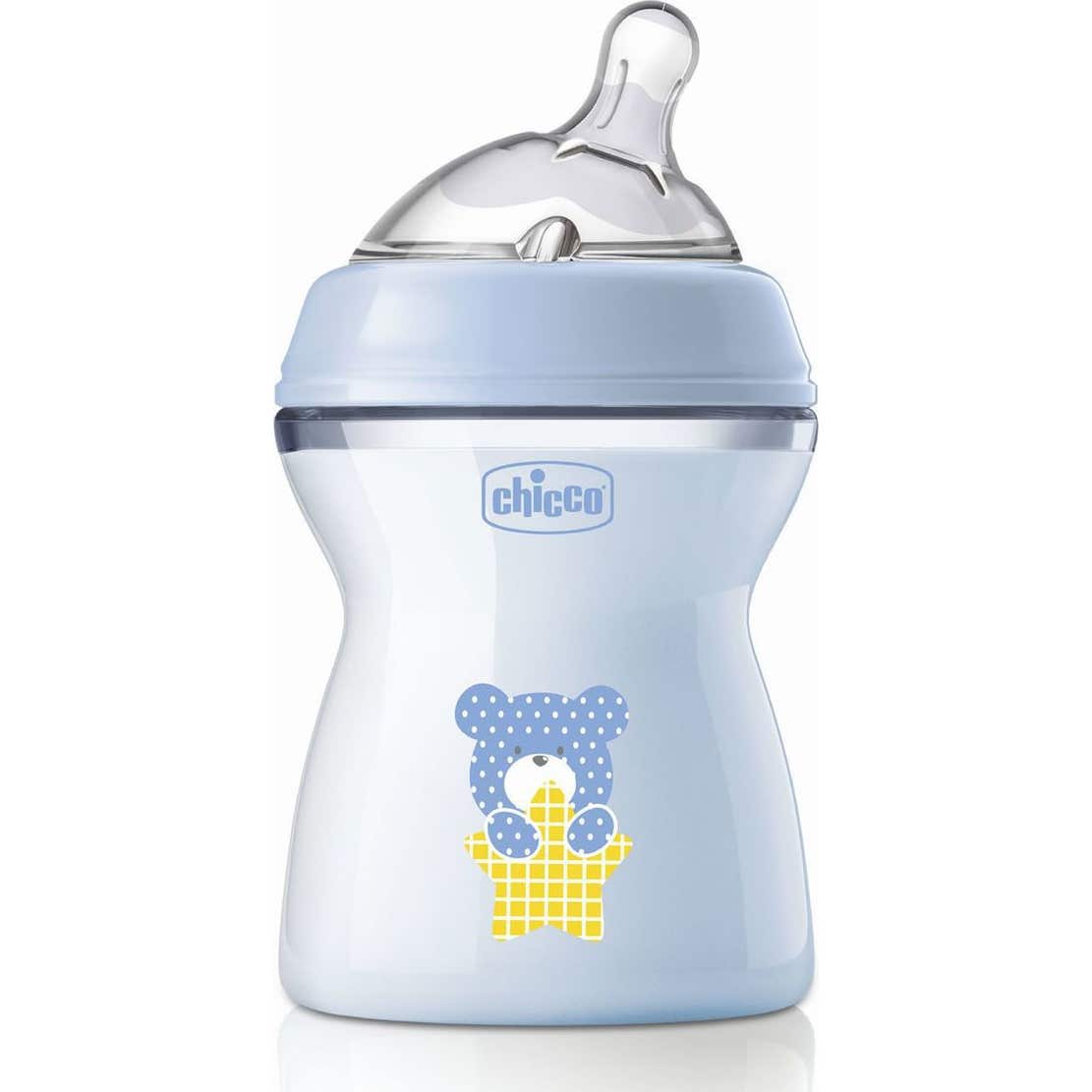 Chicco Biberón Natural Feeling 2M+ Azul 250ml