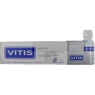 Vitis Blanqueadora Dentífrico 100ml + Colutorio 30ml