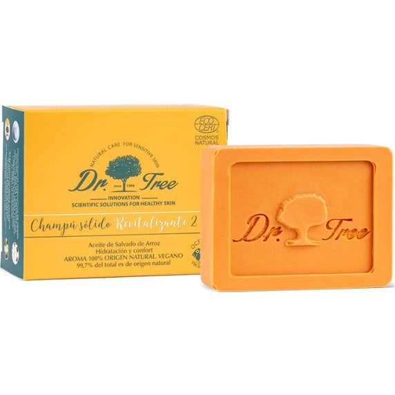Dr Tree Champú Sólido 2 en 1 Revitalizante 75 g
