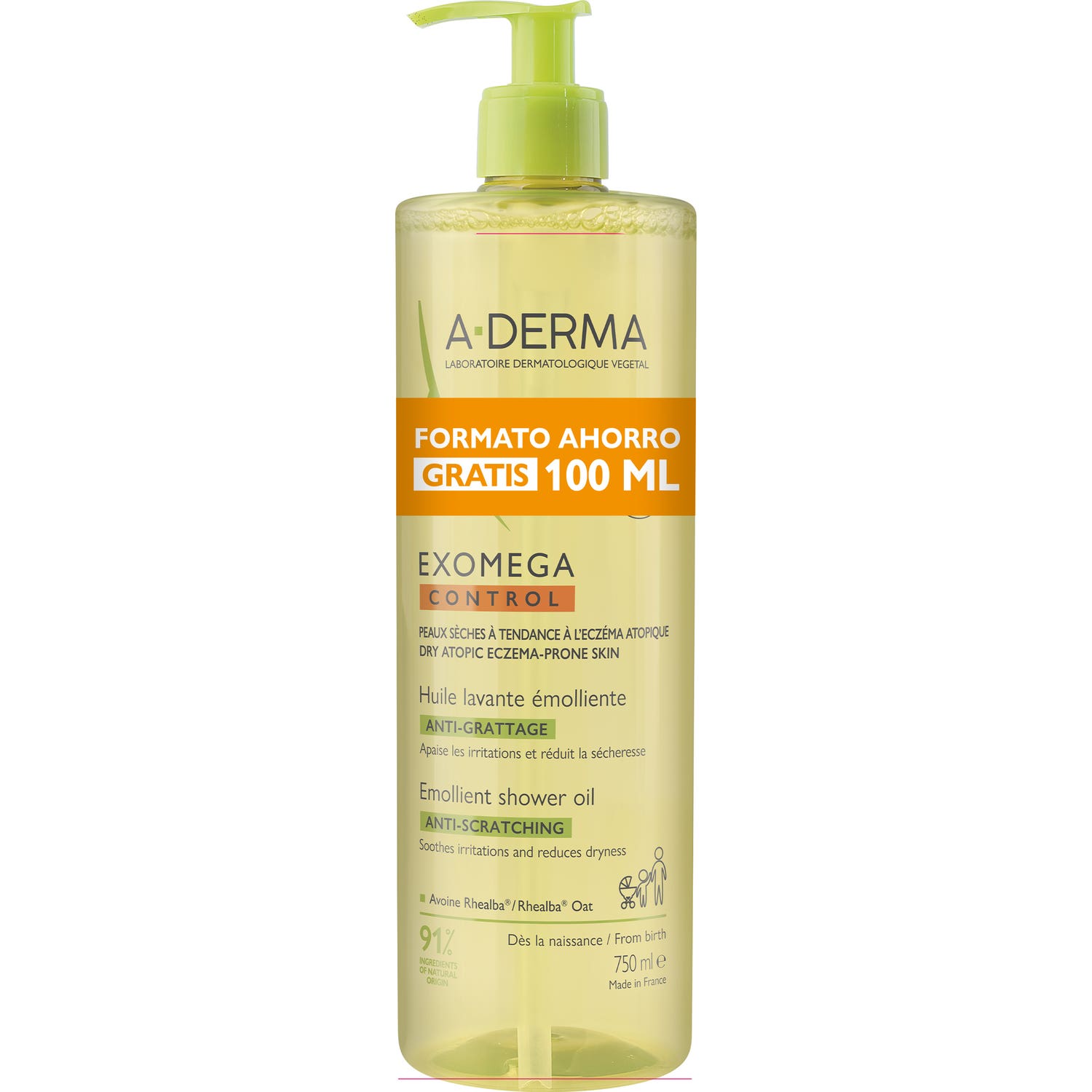 A-Derma Exomega Control Aceite Limpiador 750ml