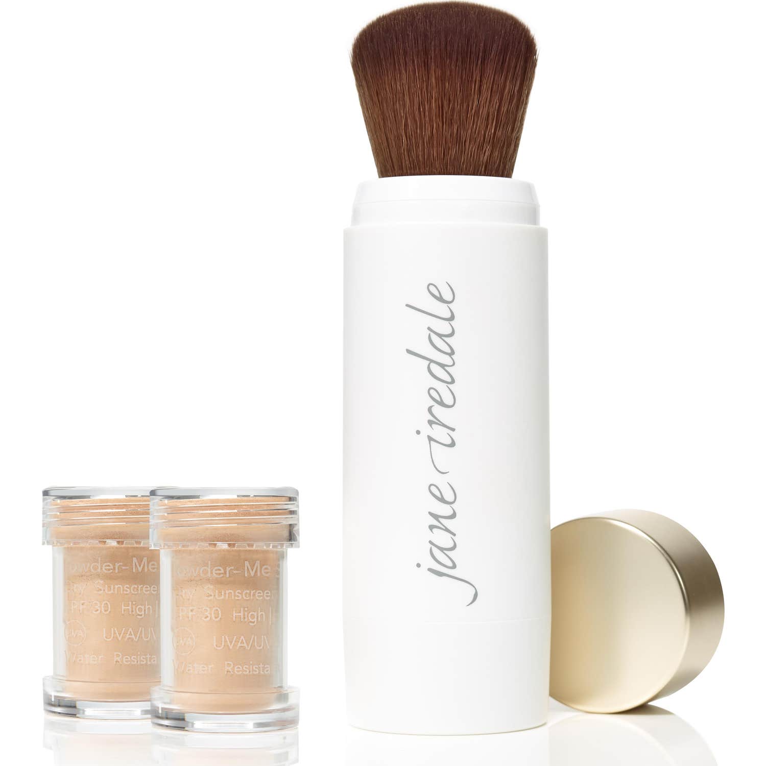 Jane Iredale Set Powder-Me Brush SPF30 + 2 Recargas Nude