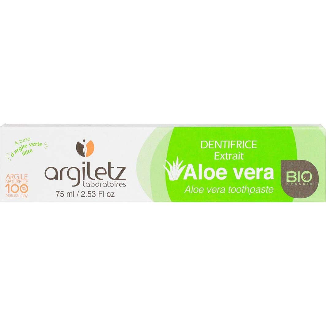 Pasta dentífrica Argiletz Tubo Aloe Vera Ecológico 75 Ml