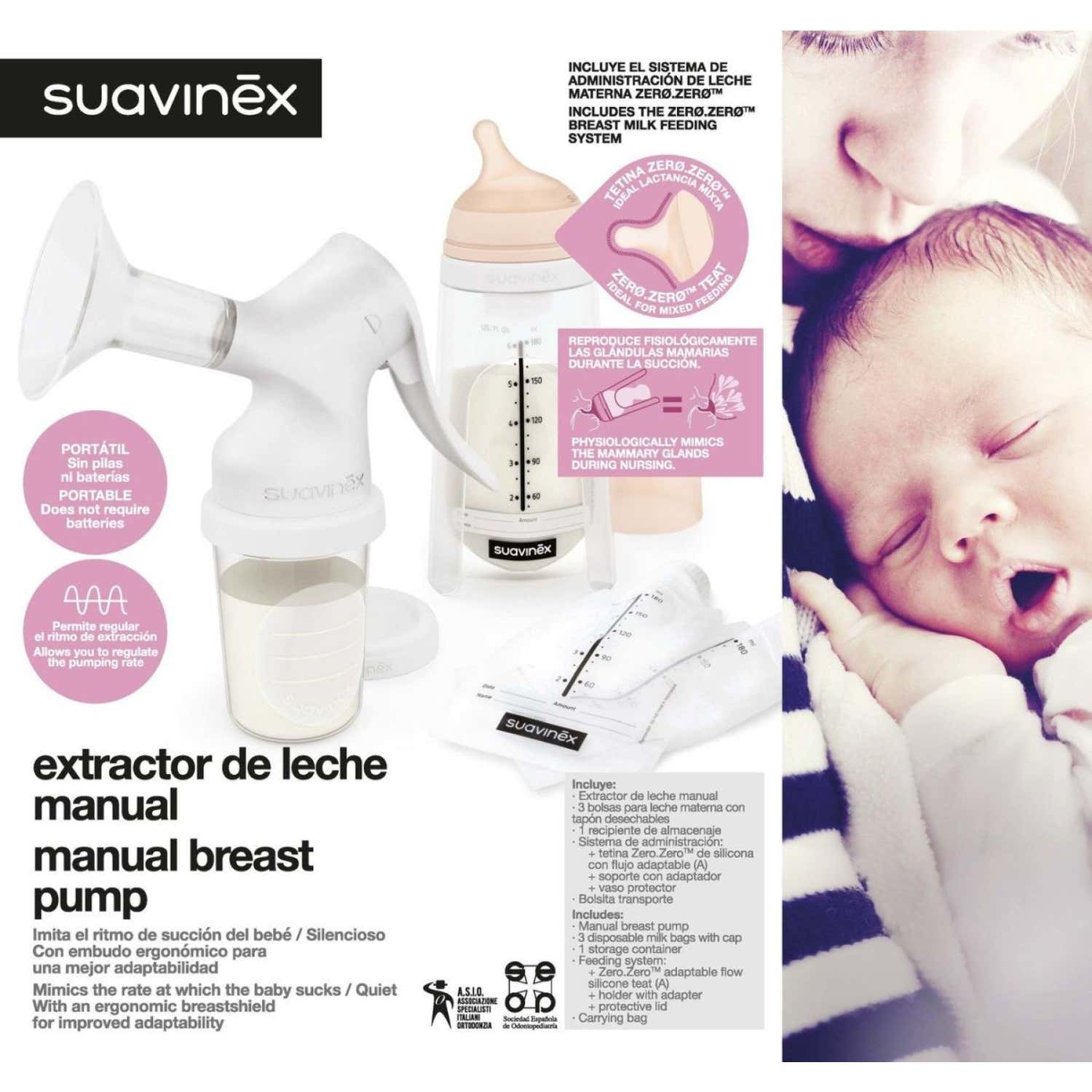 Suavinex Extractor de Leche Manual Zero Zero 1ud