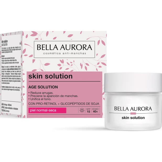Bella Aurora Skin Solution Age Solution Crema Día Anti-Arrugas Reafirmante Piel Normal-Seca 50ml