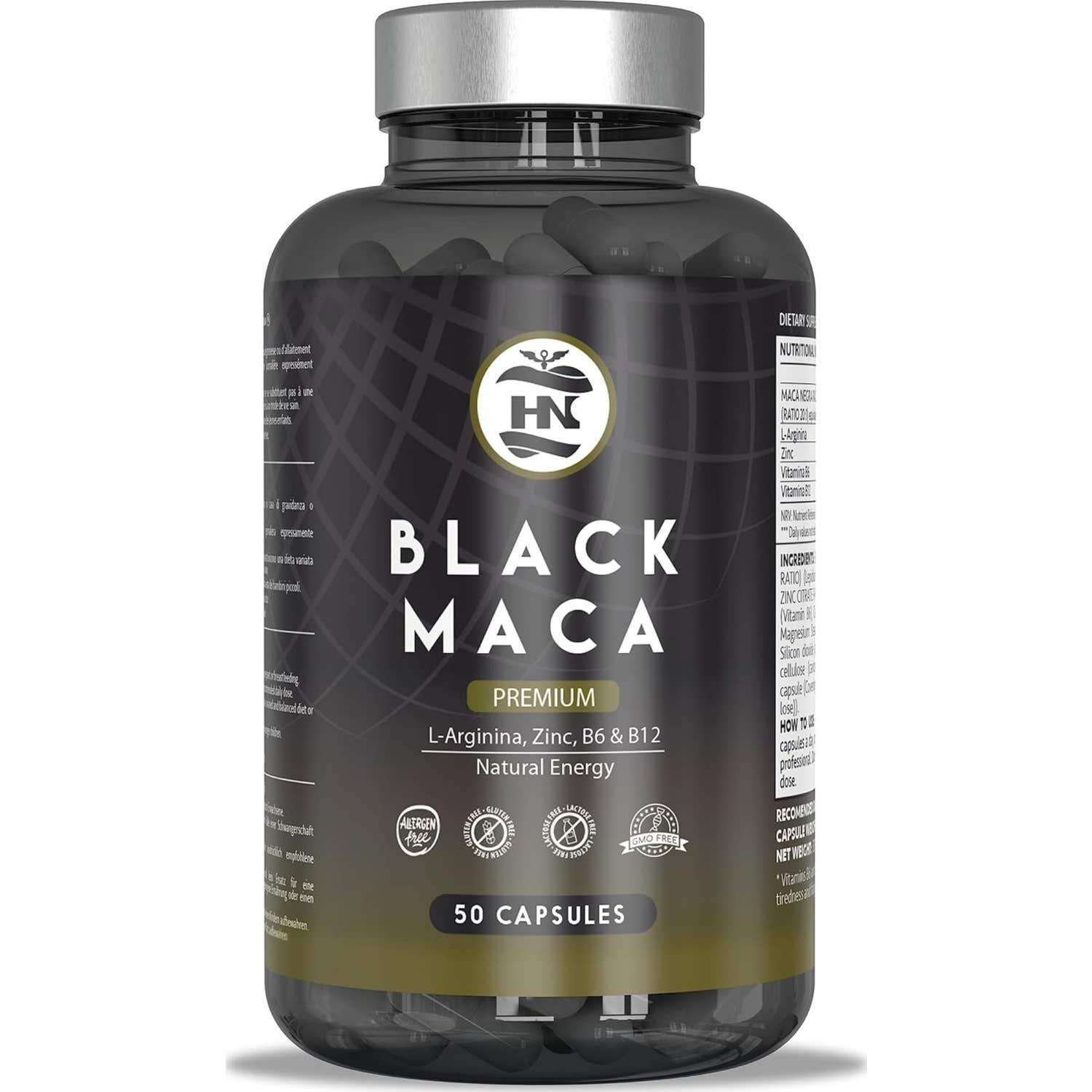 Hn Black Maca + L-Arginina 50caps