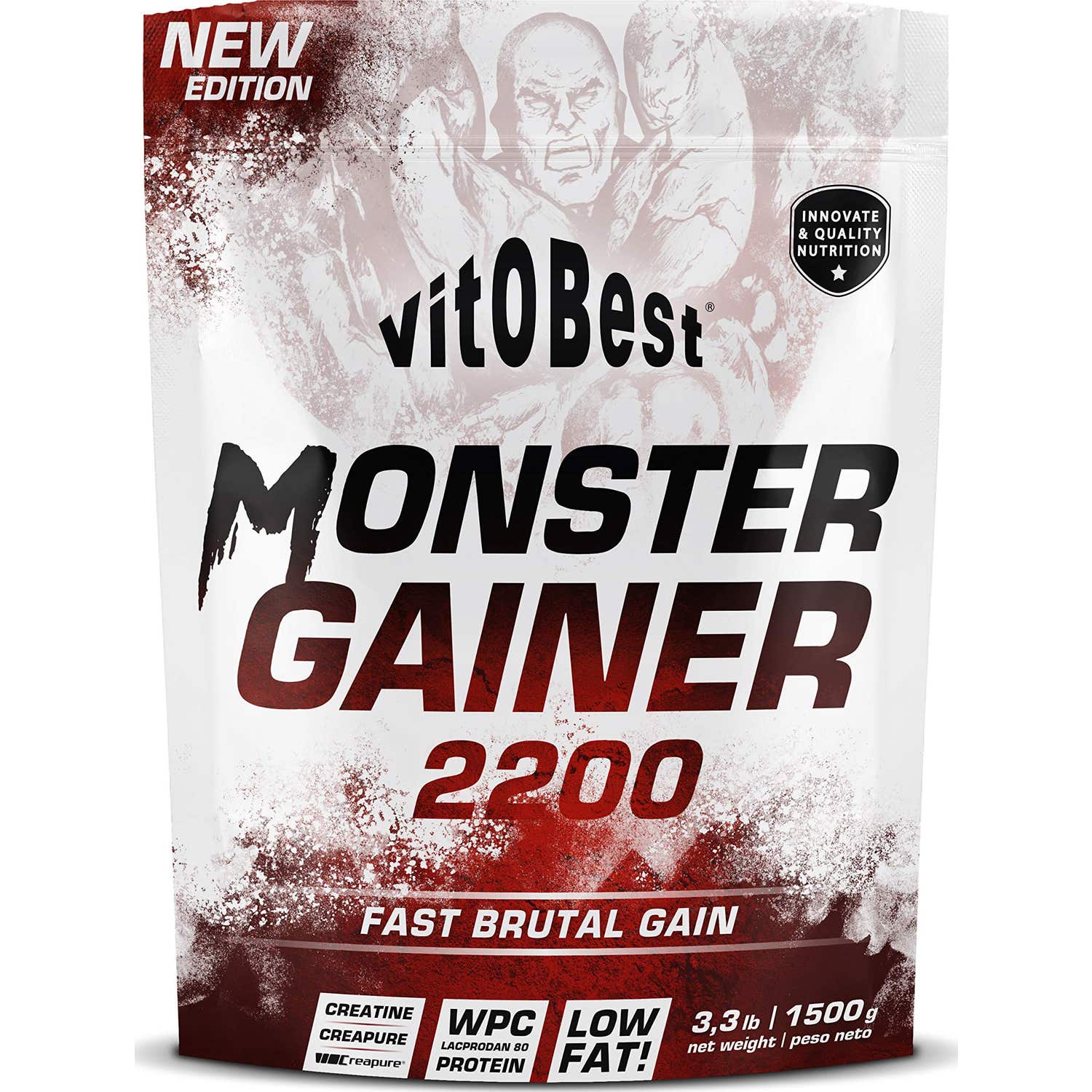 Vitobest Monster Gainer 2200 Chocolate 1.5kg | Natural Doctor