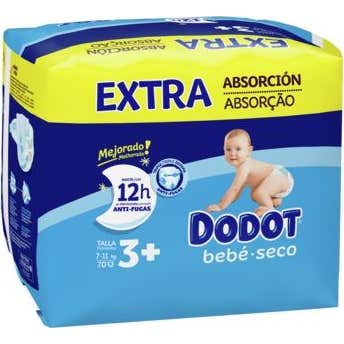 Dodot Bebé Seco Extra T3+ 70uds