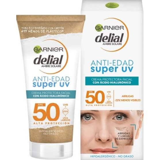 Garnier Delial Anti-Edad Super UV Crema Protectora Facial SPF50 50ml
