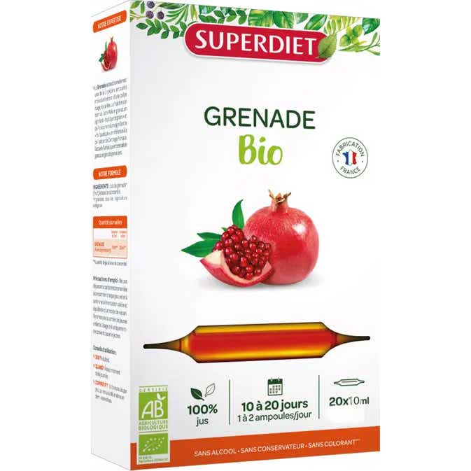 Superdiet Super Diet Pomegranate Organic 20 Ampollas
