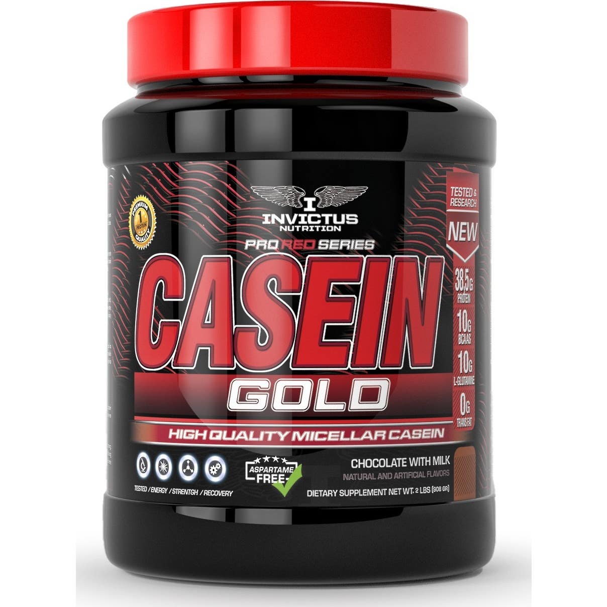 Invictus Redline Casein Gold Fresa 908g | Natural Doctor