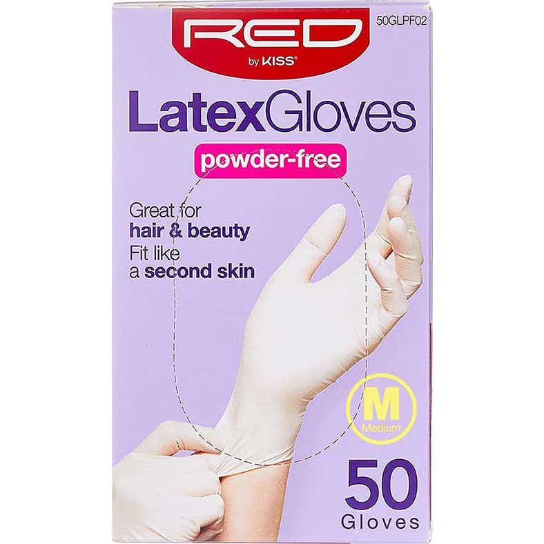 Red By Kiss Powder Free Latex Gloves M 50uds