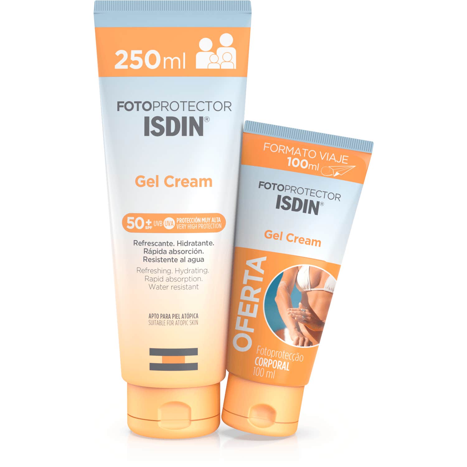 Isdin Fotoprotector Gel Creme Spf50+ 250ml + 100ml
