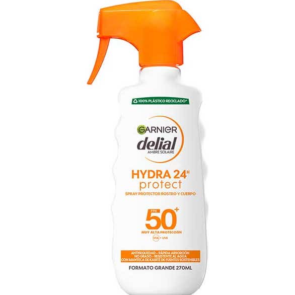 Garnier Hydra 24 Protect Spray Protector Rostro y Cuerpo SPF50+ 270 ml